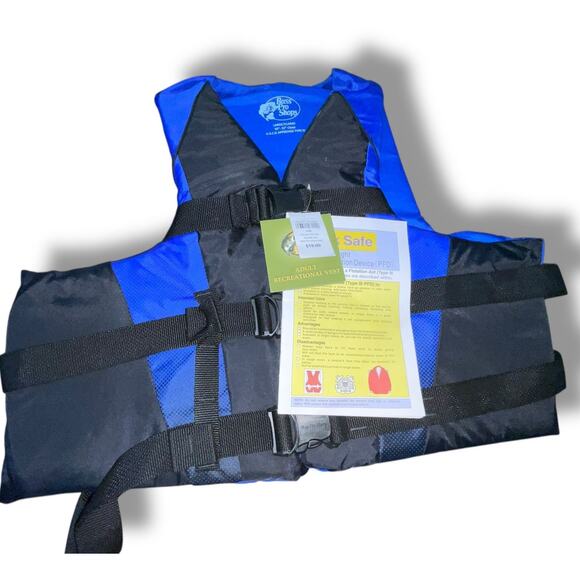 Bass Pro Shops Life Jacket Vest Adult Large XL 40"- 52" Type 3 PFD Water Sports - Picture 2 of 10